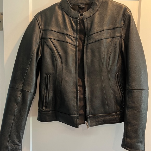 Street & Steel Women's Leather Motorcycle Jacket - Picture 2 of 10